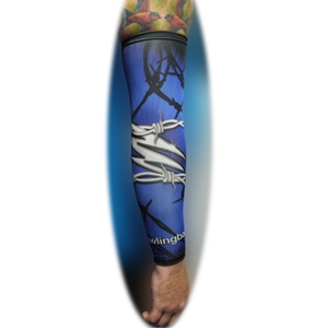Bowlingball.com Blue Barb Wire Compression Sleeve