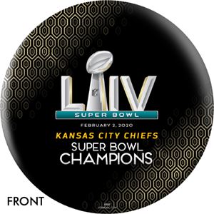 Bowling Balls -OTB 2019 Super Bowl LIV Champions Kansas City Chiefs Black 