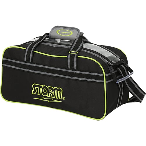 Storm 2 Ball Tote Black/Grey/Lime Bowling Bags FREE SHIPPING