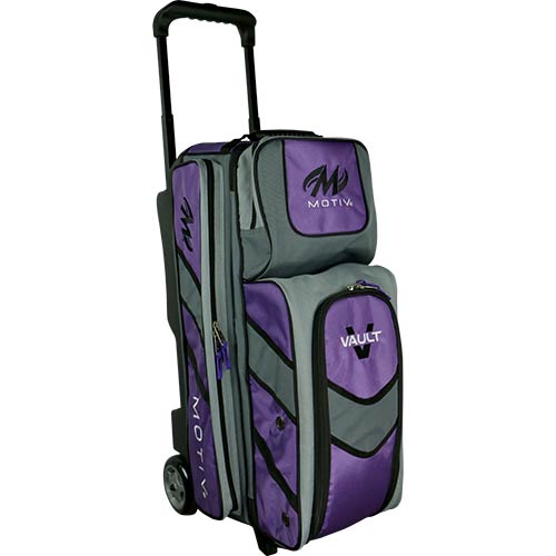 Motiv Vault 3 Ball Roller Purple Bowling Bags FREE SHIPPING