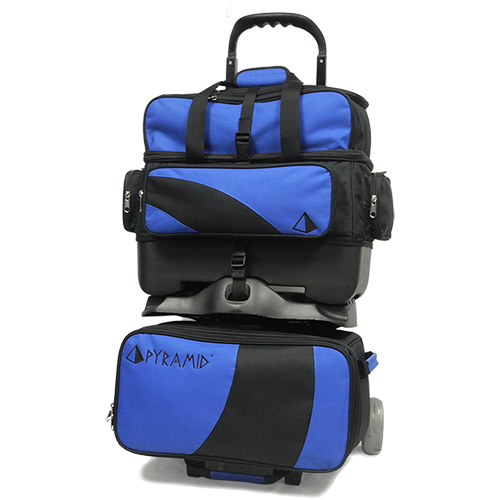 Pyramid Path Deluxe Single Roller Bowling Bag (Black/Royal Blue) 