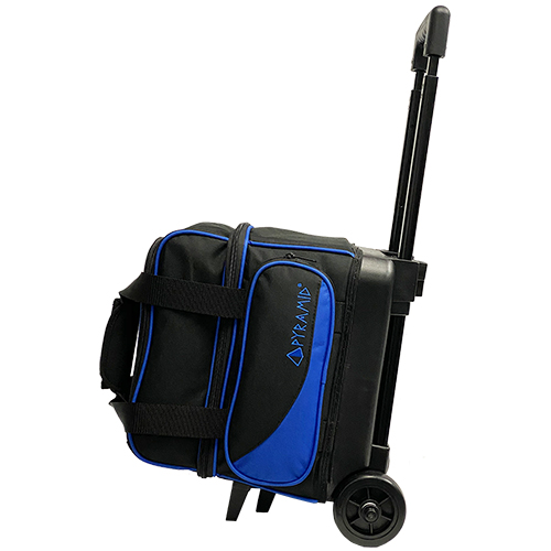 Pyramid Path Deluxe Single Roller Bowling Bag (Black/Royal Blue)