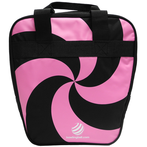 Pink/Black Spiral Single Bowling Bags FREE SHIPPING