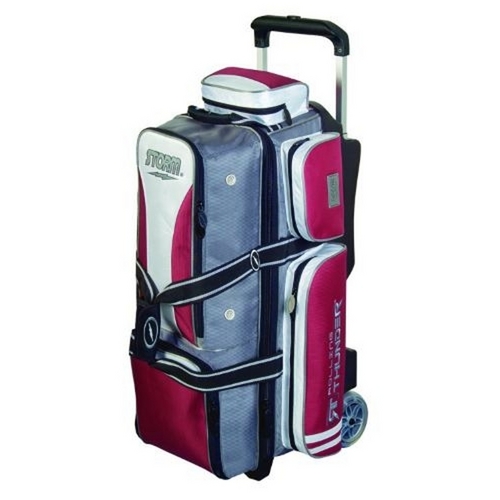 Storm Rolling Thunder 3 Ball Roller Silver/Red/White Bowling Bags