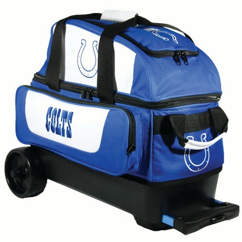 Indianapolis Colts Single Bowling Ball Tote Bag with Shoe Compartment