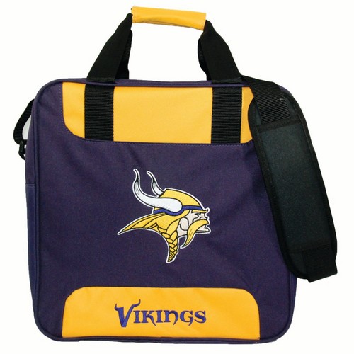Minnesota Vikings Single Bowling Ball Tote Bag with Shoe Compartment