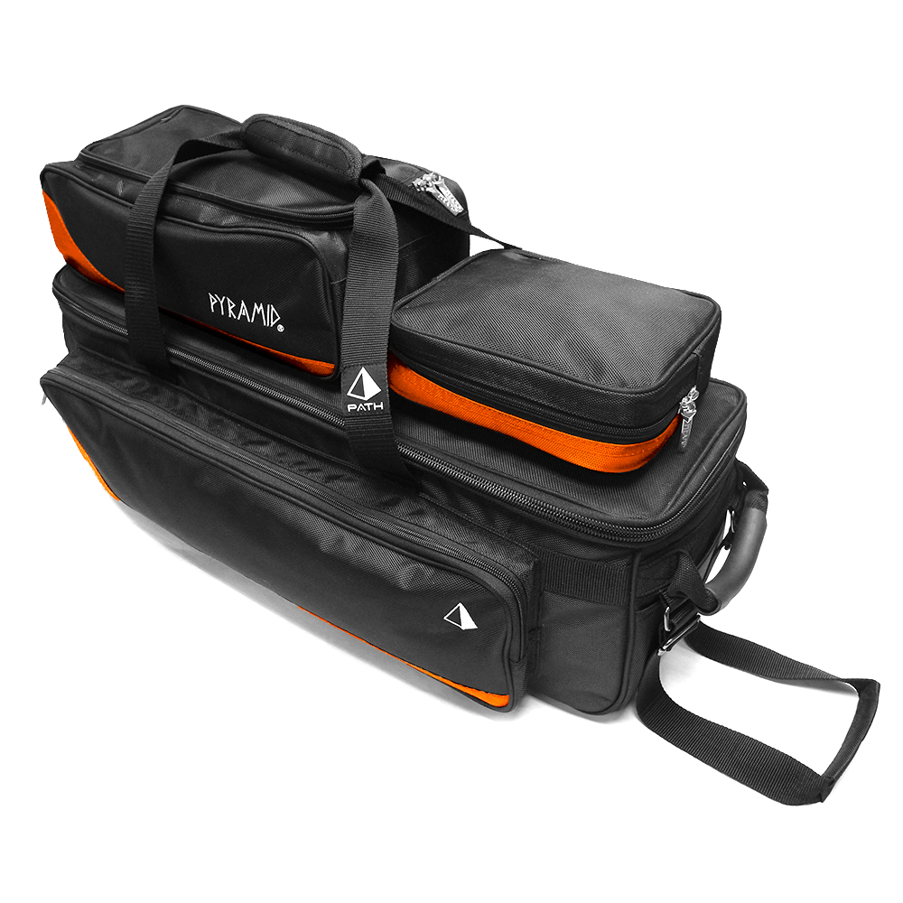 Pyramid Path Triple Tote Roller Plus Black/Orange