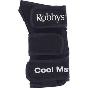 Robby's Cool Max Black Right Handed Wrist Support Image For Bowling Accessories Product Page.