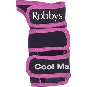 Robby's Cool Max Black/Pink Right Handed Wrist Support Image For Bowling Accessories Product Page.
