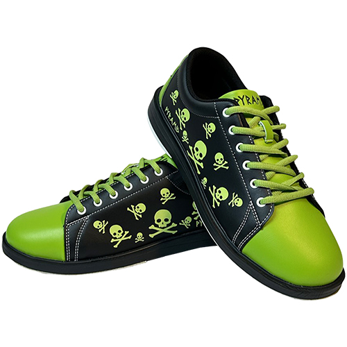 Pyramid Mens Skull Green//Black Bowling Shoes