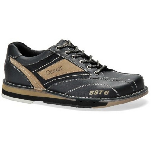 Dexter SST 6 Hybrid Black/Gold Right Handed Mens Bowling Shoes 