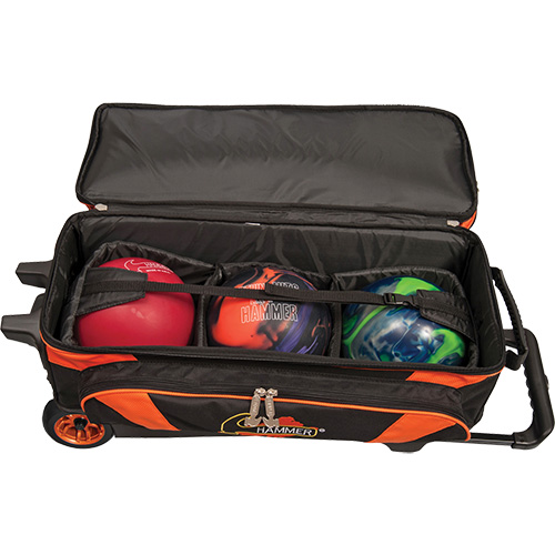 Hammer Premium 4 Ball Roller BLACK/ORANGE Bowling Bag 