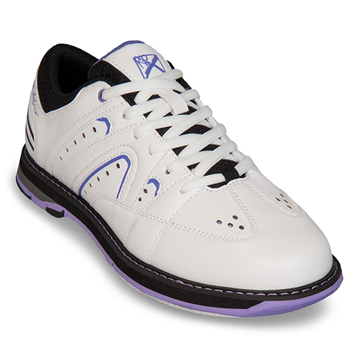 KR Strikeforce Gem White/Purple Womens Bowling Shoe 