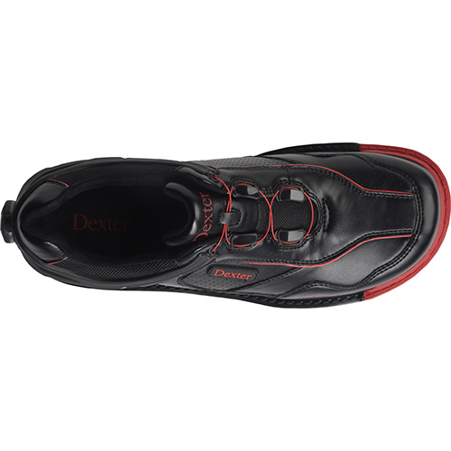Dexter Mens SST 6 Hybrid BOA Black/Red Right Handed Bowling Shoes 