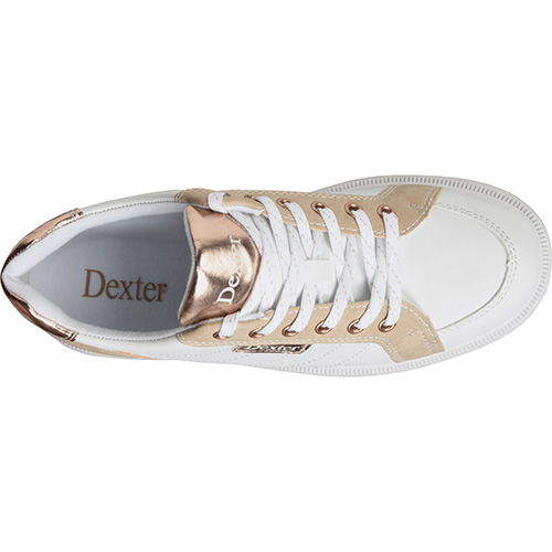 Mens Bowling Shoes Dexter Groove Iv White/Nubuck/Rose Gold 