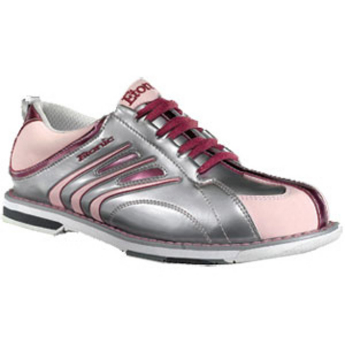 pink silver shoes