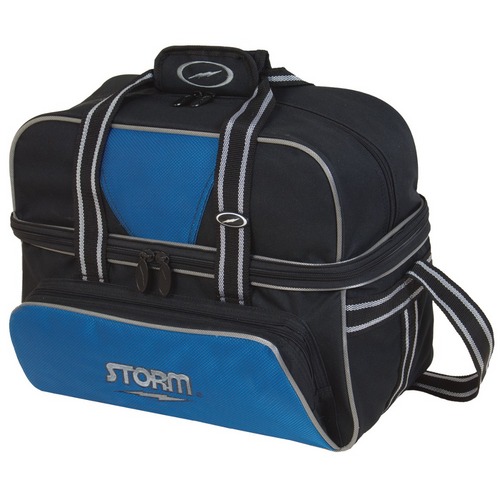 Storm 2 Ball Tote Bowling Bag with shoe pocket Black/Gold 