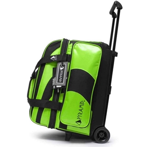 Pyramid Path Deluxe Double Roller Black Lime Green Bowling Bags Free Click Here To View Larger Image