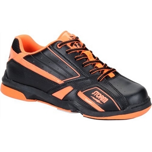 black and orange bowling shoes