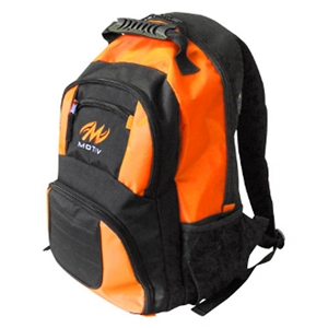 black and orange backpack