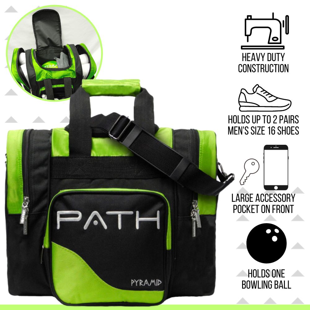 Pyramid Path Pro Deluxe Single Tote Bowling Bag - Picture 29 of 84