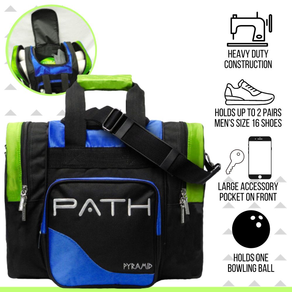 Pyramid Path Pro Deluxe Single Tote Bowling Bag - Picture 66 of 84