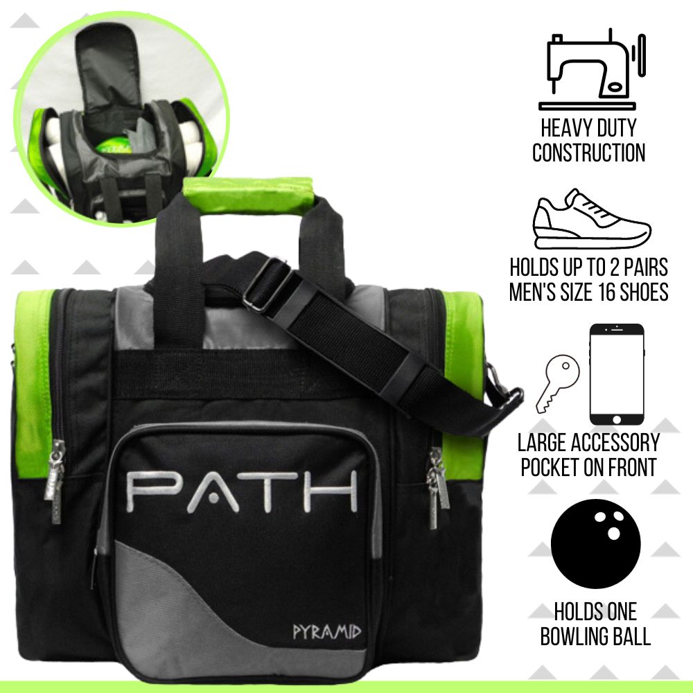 Pyramid Path Pro Deluxe Single Tote Bowling Bag - Picture 82 of 84