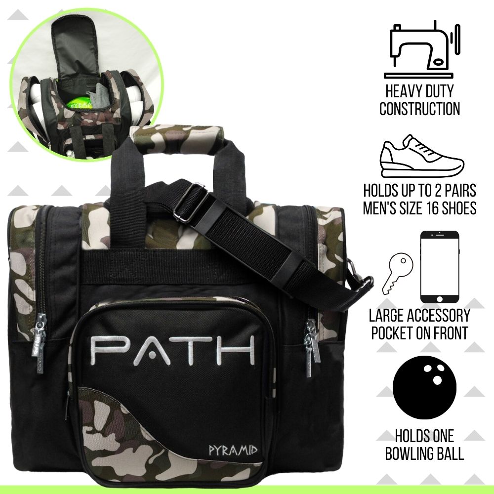 Pyramid Path Pro Deluxe Single Tote Bowling Bag - Picture 58 of 84