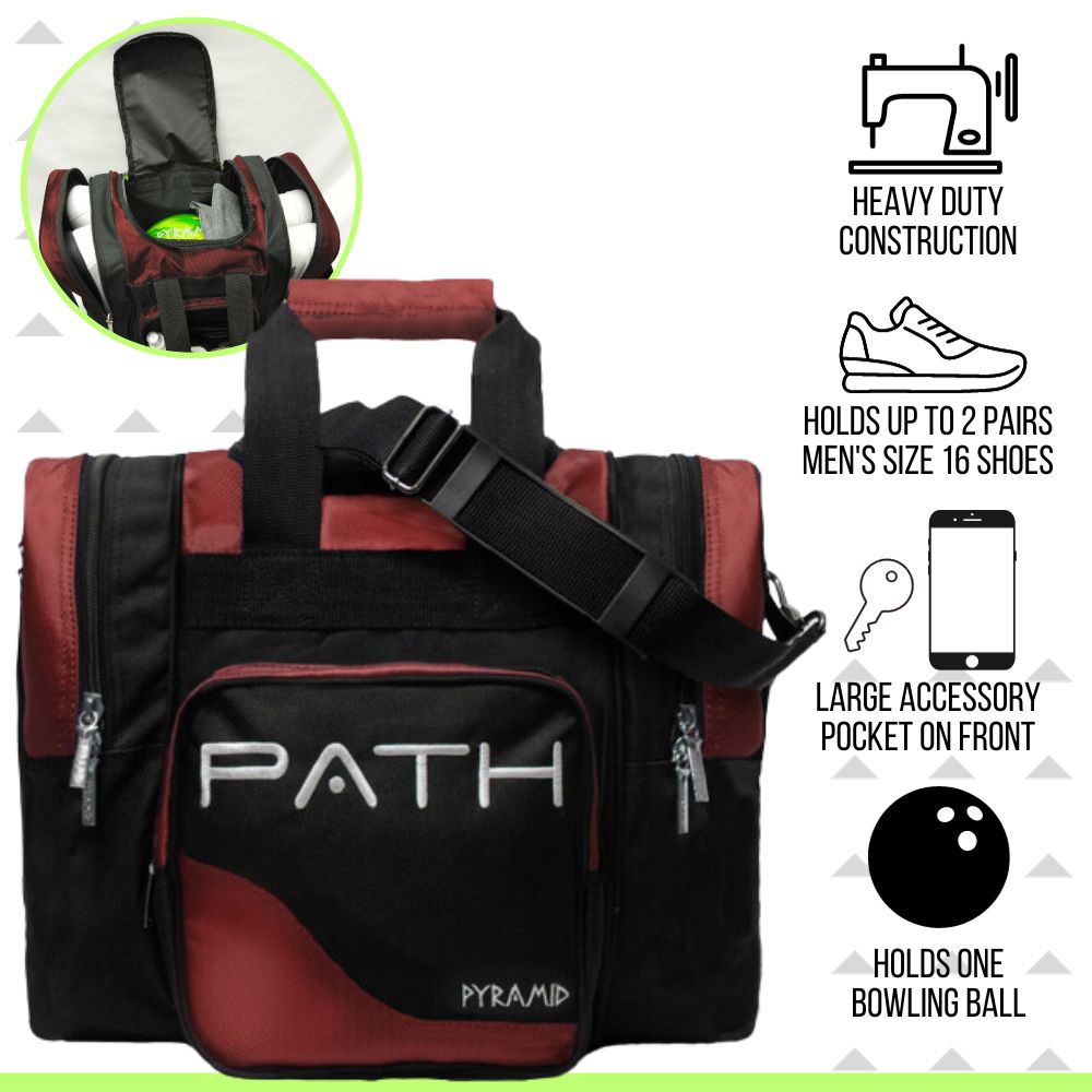 Pyramid Path Pro Deluxe Single Tote Bowling Bag - Picture 13 of 84