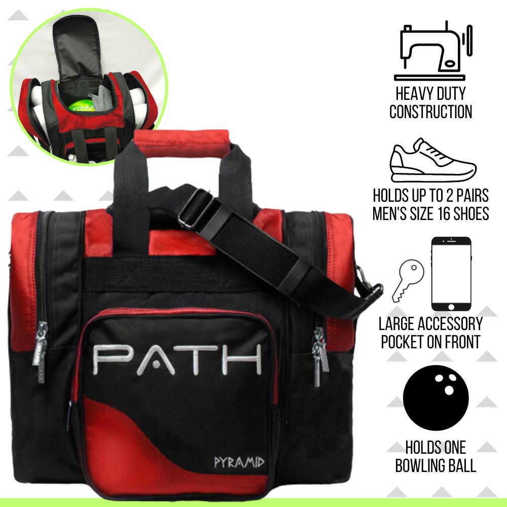 Pyramid Path Pro Deluxe Single Tote Bowling Bag - Picture 42 of 84