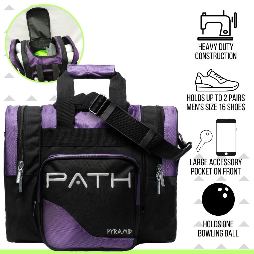 Pyramid Path Pro Deluxe Single Tote Bowling Bag - Picture 38 of 84